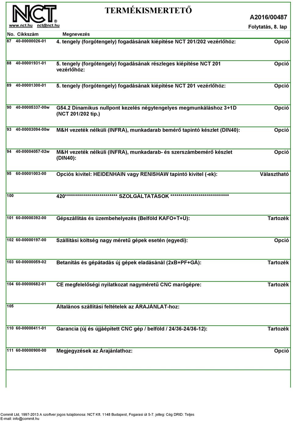 2 Dinamikus nullpont kezelés négytengelyes megmunkáláshoz 3+1D (NCT 201/202 tip.