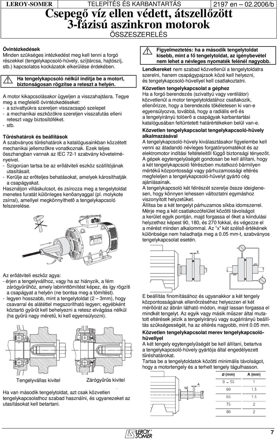 Tegye meg a megfelelő óvintézkedéseket: - a szivattyúkra szereljen visszacsapó szelepet - a mechanikai eszközökre szereljen visszafutás elleni reteszt vagy biztosítóféket. - stb.