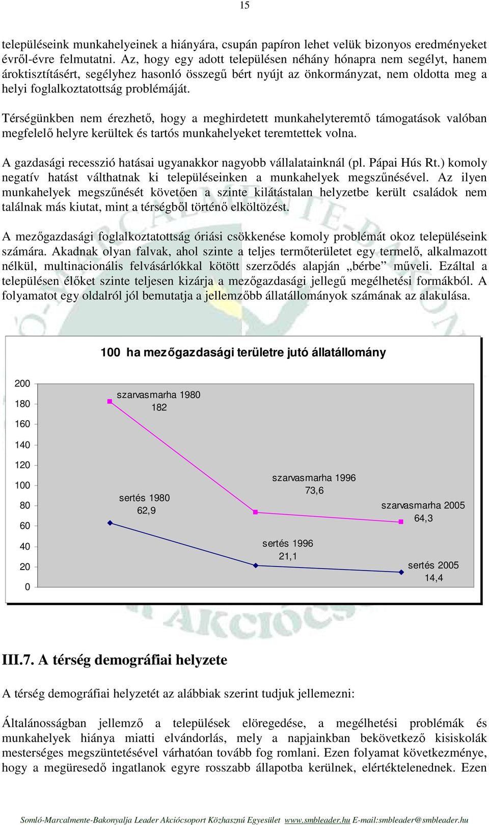 Térségünkben nem érezhetı, hogy a meghirdetett munkahelyteremtı támogatások valóban megfelelı helyre kerültek és tartós munkahelyeket teremtettek volna.