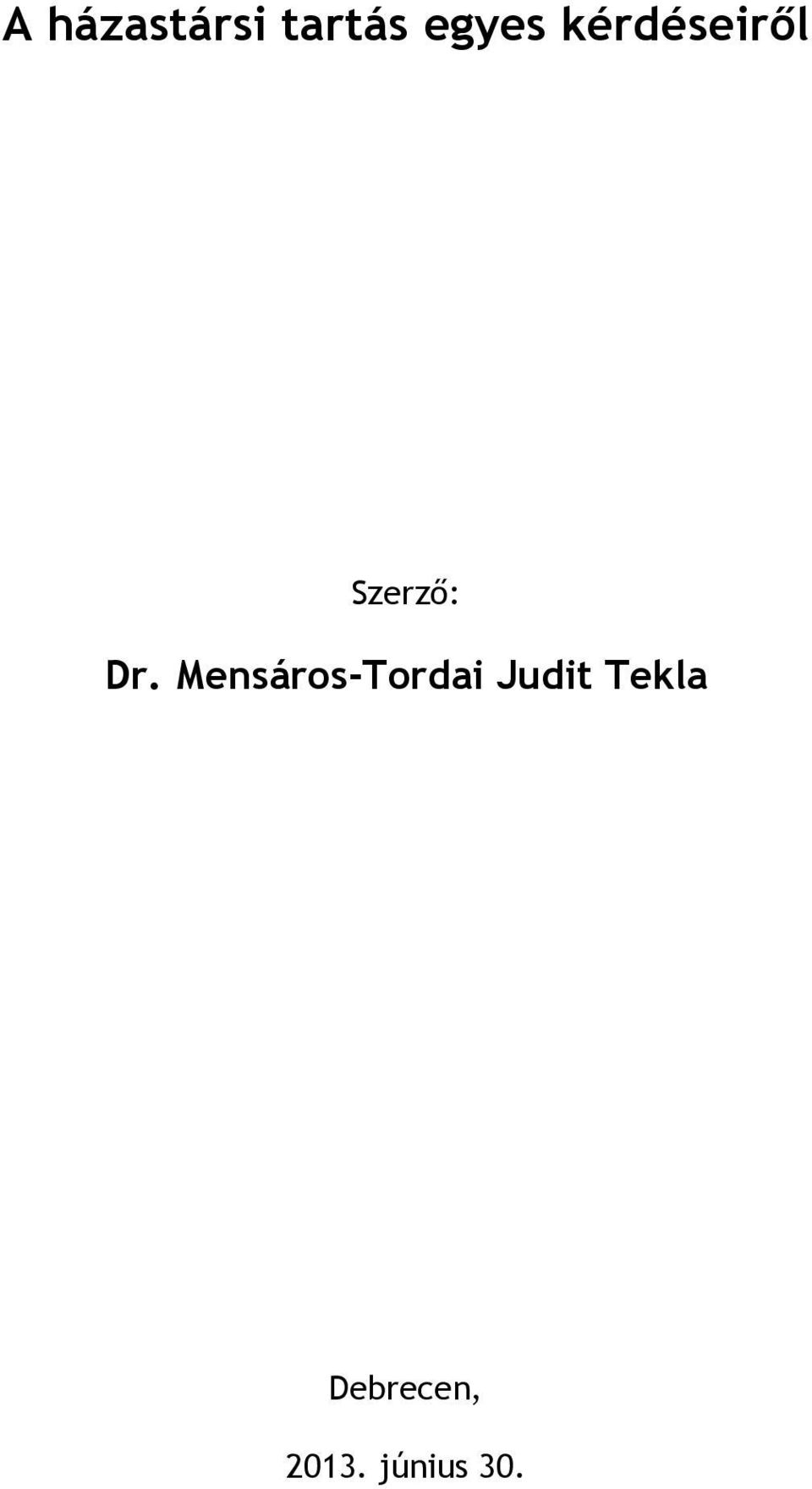 Mensáros-Tordai Judit