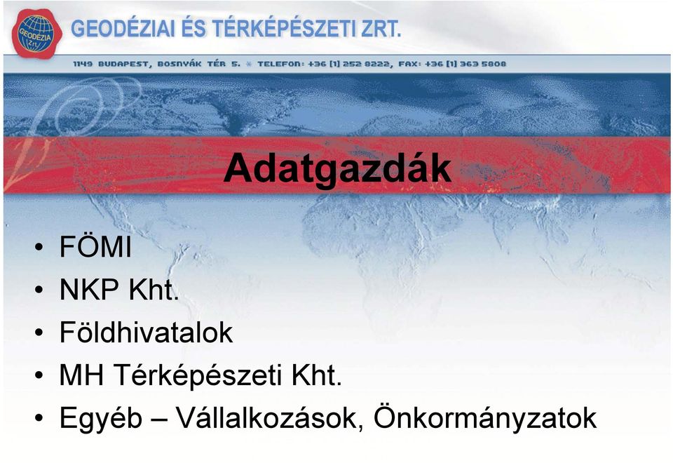 Térképészeti Kht.