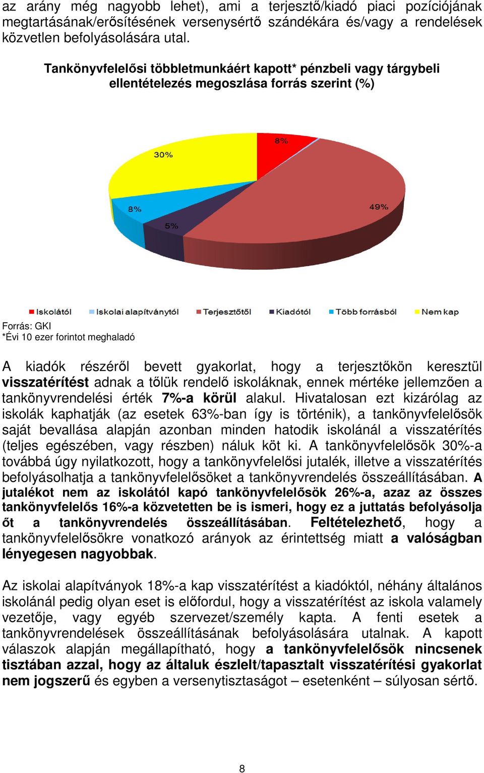 keresztül visszatérítést adnak a tőlük rendelő iskoláknak, ennek mértéke jellemzően a tankönyvrendelési érték 7%-a körül alakul.