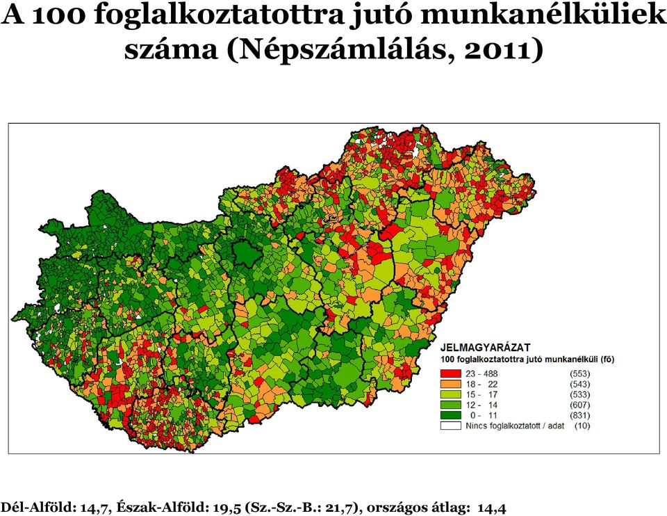 2011) Dél-Alföld: 14,7,