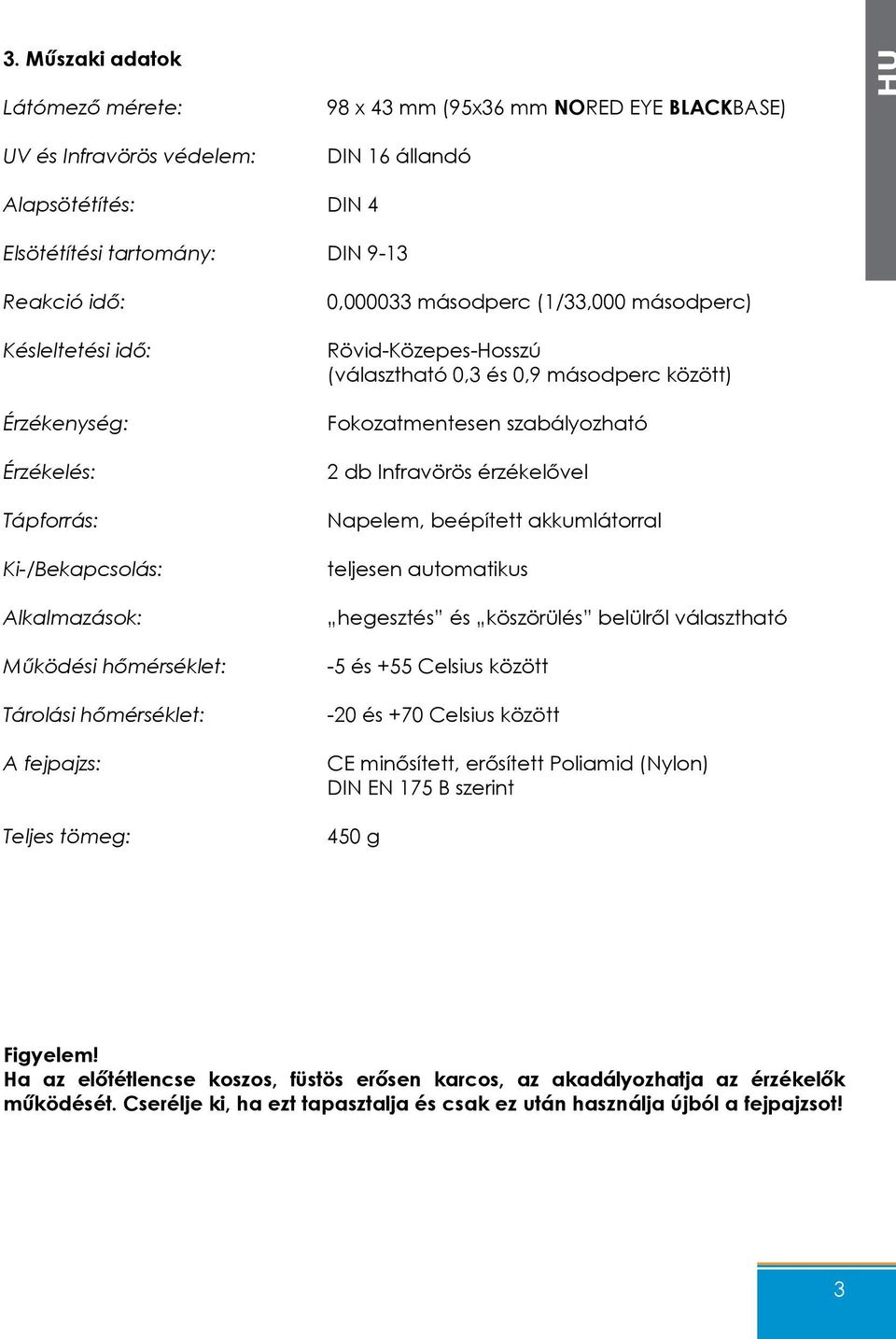 Rövid-Közepes-Hosszú (választható 0,3 és 0,9 másodperc között) Fokozatmentesen szabályozható db Infravörös érzékelővel Napelem, beépített akkumlátorral teljesen automatikus hegesztés és köszörülés