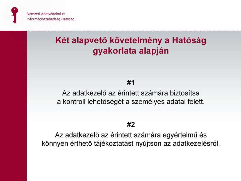 a személyes adatai felett.