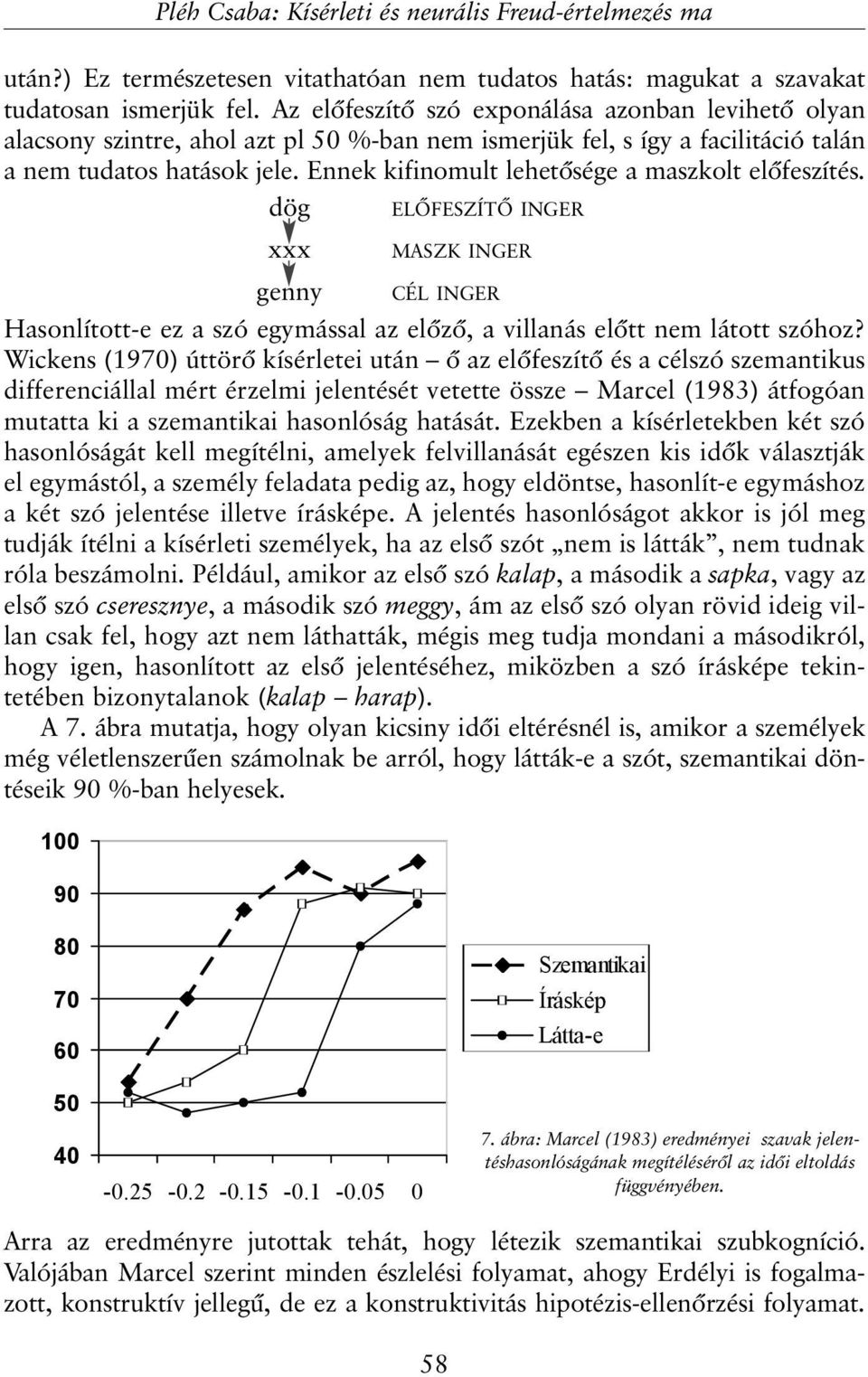 Ennek kifinomult lehetõsége a maszkolt elõfeszítés. dög ELÕFESZÍTÕ INGER xxx MASZK INGER genny CÉL INGER Hasonlított-e ez a szó egymással az elõzõ, a villanás elõtt nem látott szóhoz?