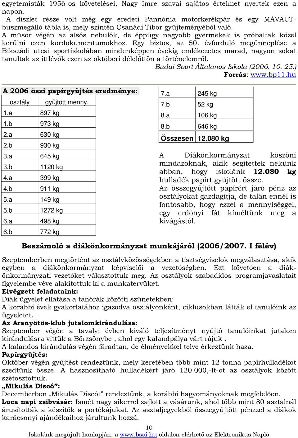 A mősor végén az alsós nebulók, de éppúgy nagyobb gyermekek is próbáltak közel kerülni ezen kordokumentumokhoz. Egy biztos, az 50.