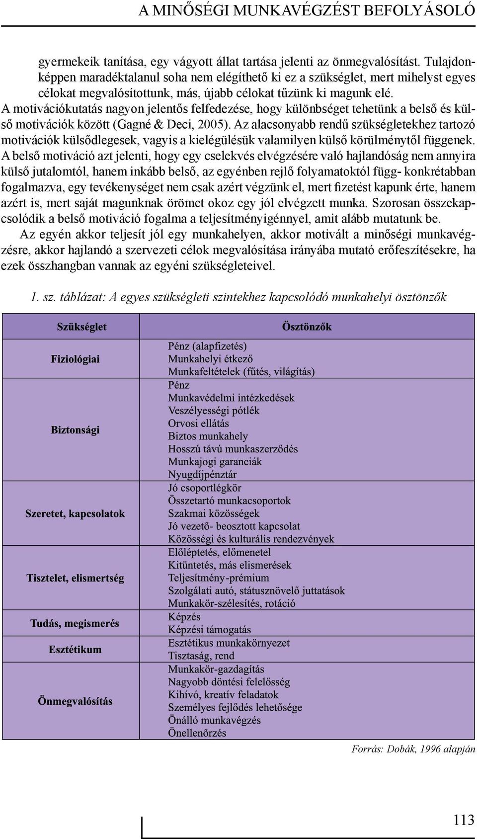 A motivációkutatás nagyon jelentős felfedezése, hogy különbséget tehetünk a belső és külső motivációk között (Gagné & Deci, 2005).