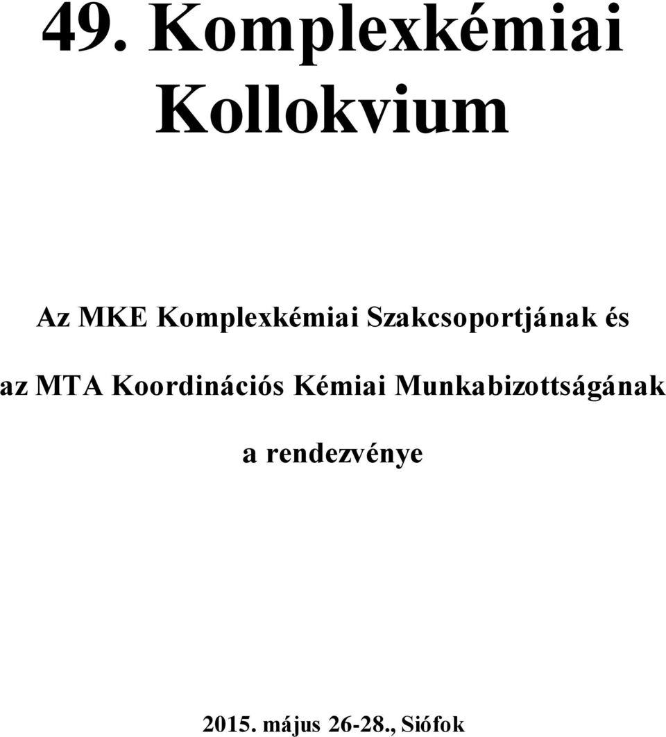 MTA Koordinációs Kémiai