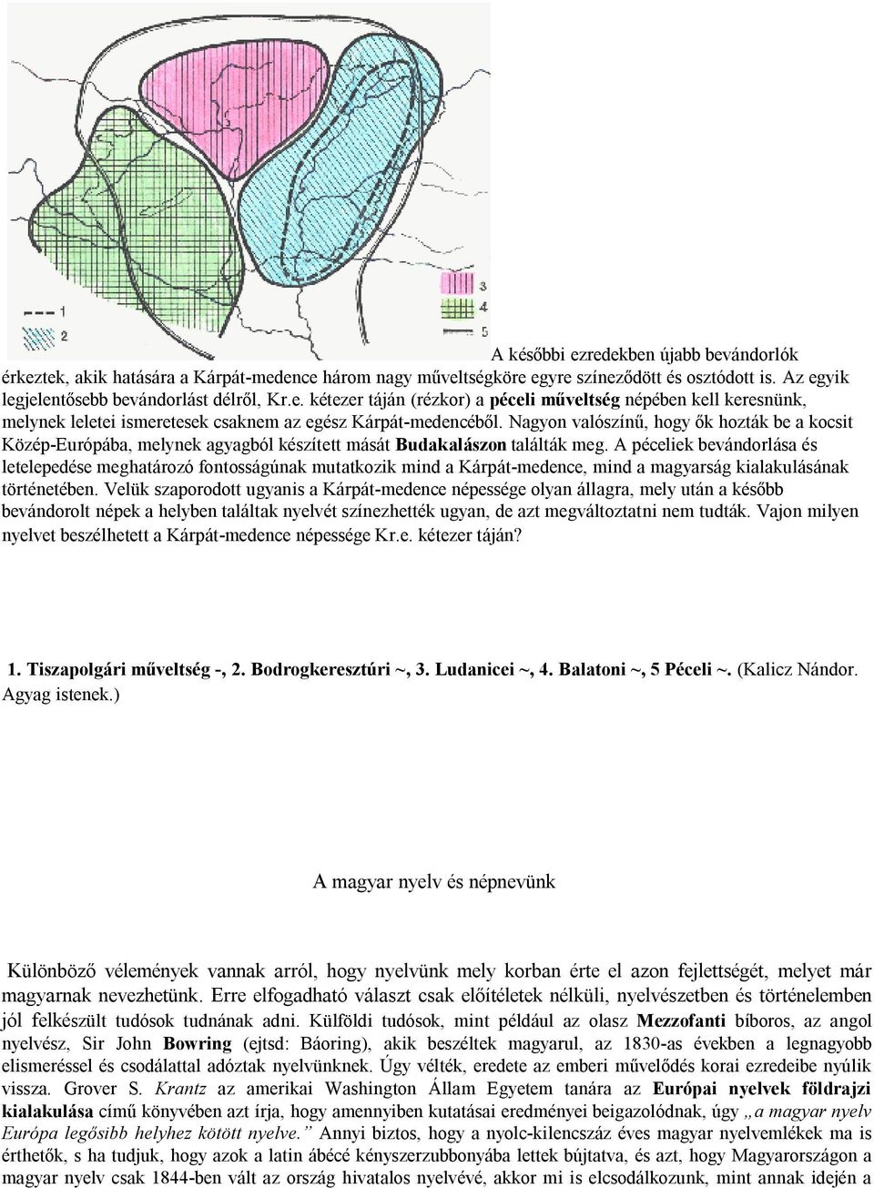 A péceliek bevándorlása és letelepedése meghatározó fontosságúnak mutatkozik mind a Kárpát-medence, mind a magyarság kialakulásának történetében.