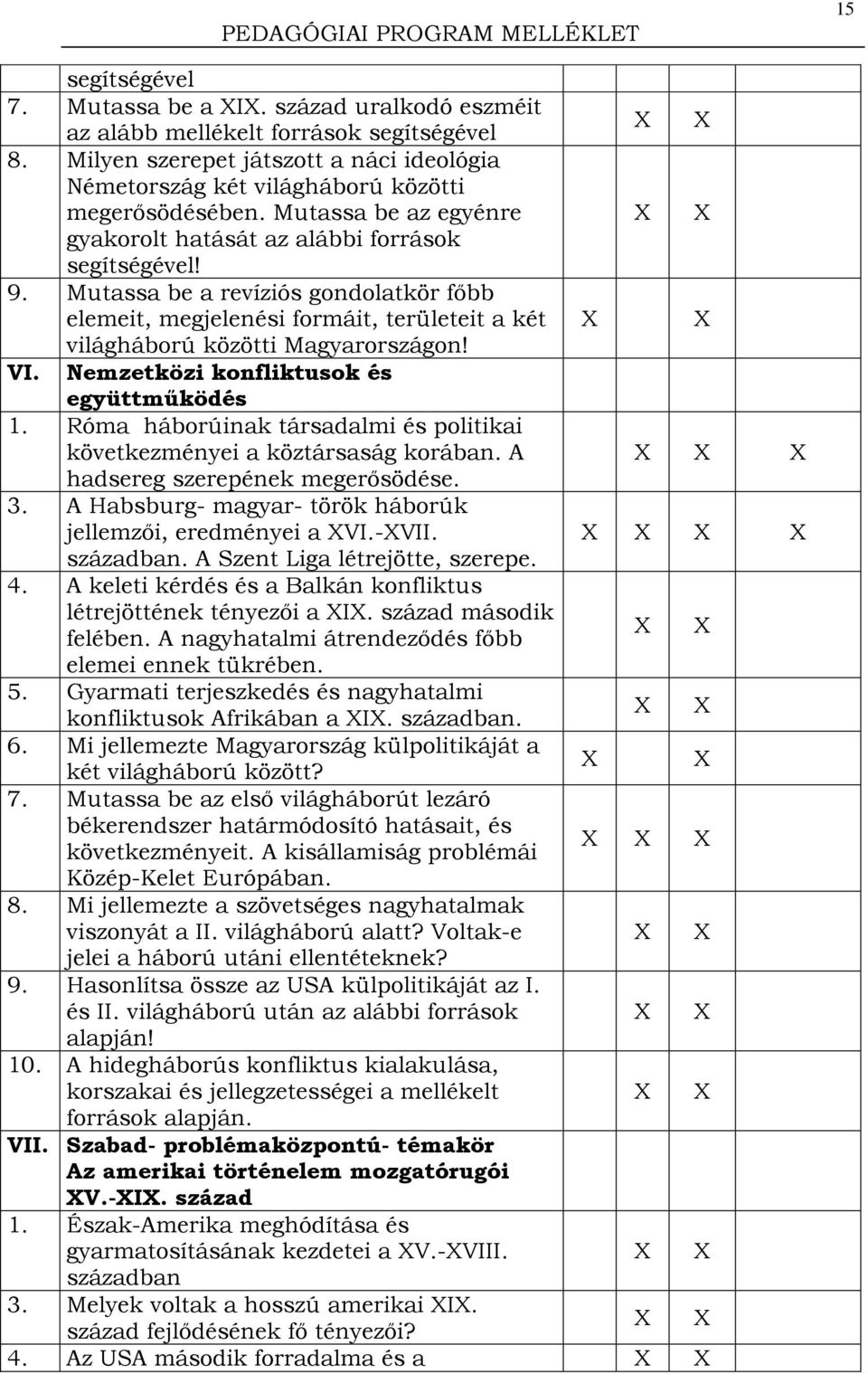 VI. Nemzetközi konfliktusok és együttműködés 1. Róma háborúinak társadalmi és politikai következményei a köztársaság korában. A hadsereg szerepének megerősödése. 3.