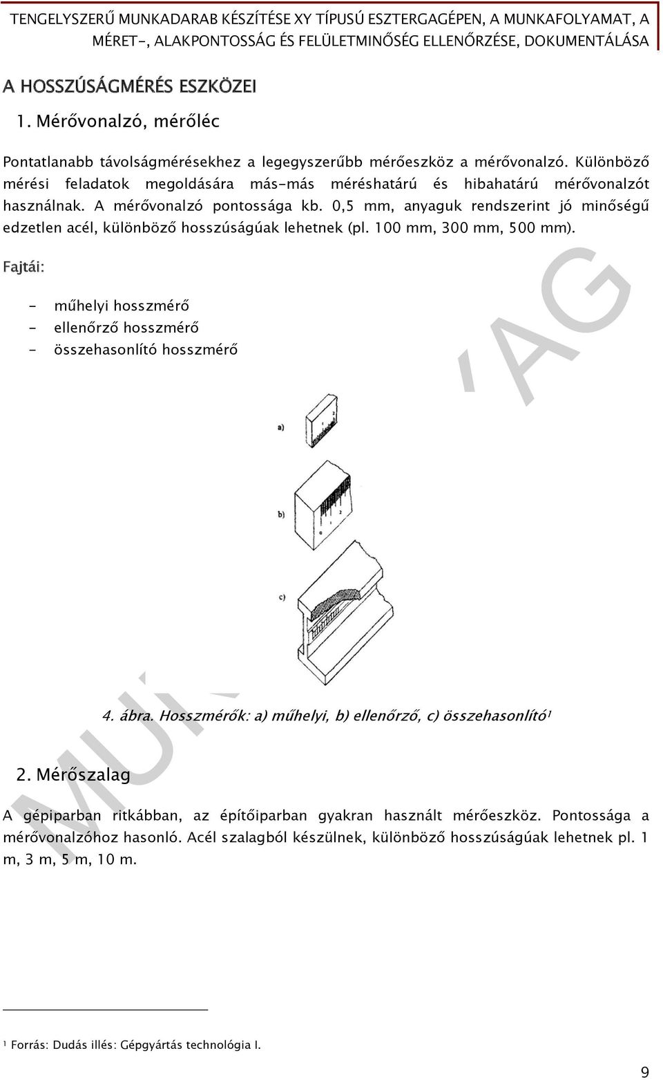 0,5 mm, anyaguk rendszerint jó minőségű edzetlen acél, különböző hosszúságúak lehetnek (pl. 100 mm, 300 mm, 500 mm).