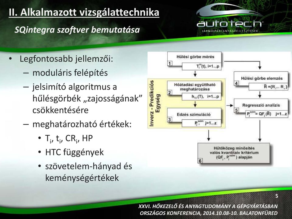 hűlésgörbék zajosságának csökkentésére meghatározható értékek: T