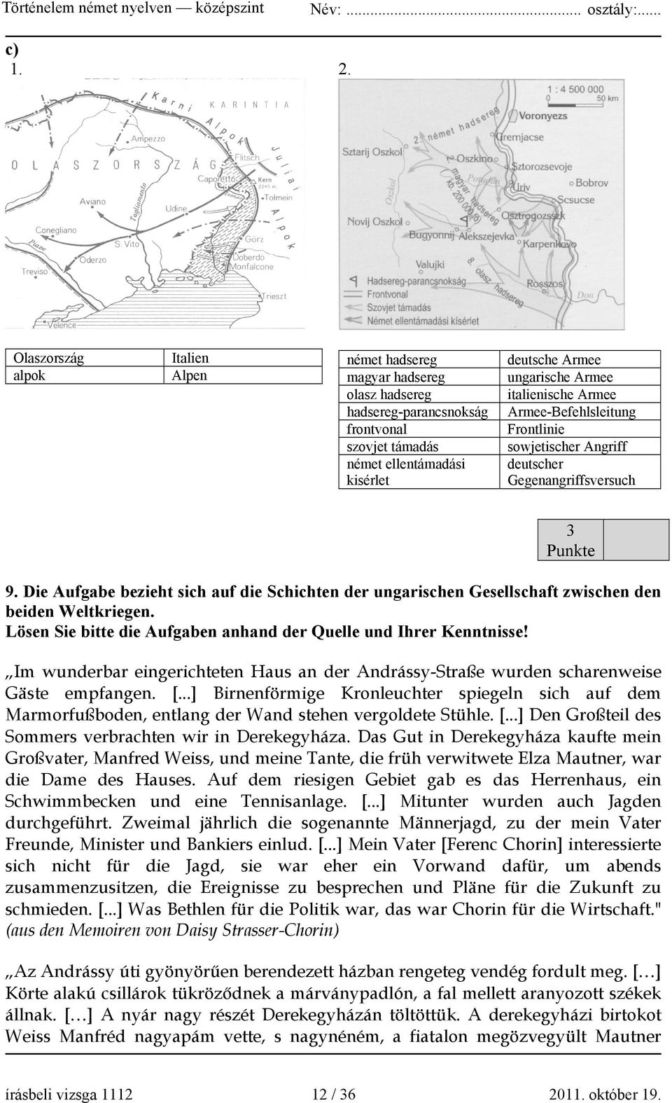 italienische Armee Armee-Befehlsleitung Frontlinie sowjetischer Angriff deutscher Gegenangriffsversuch 3 9.