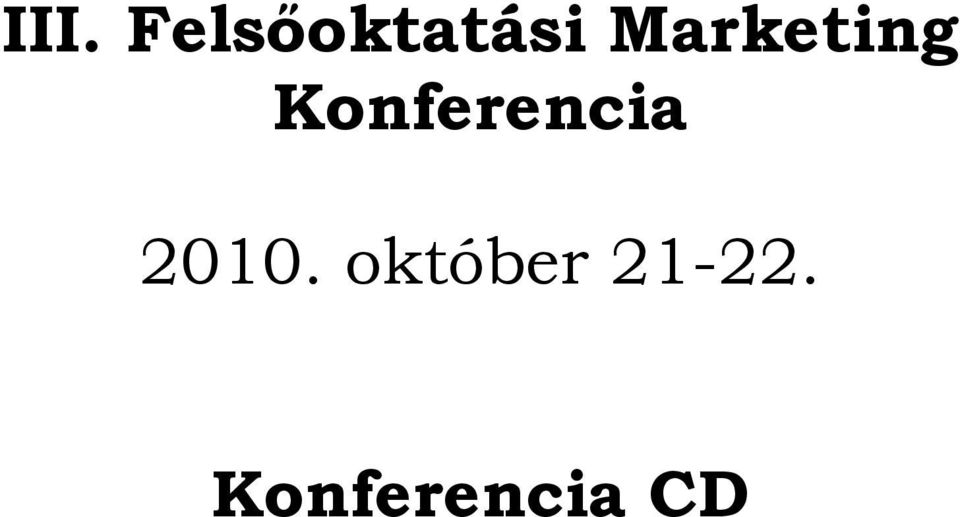 Konferencia 2010.