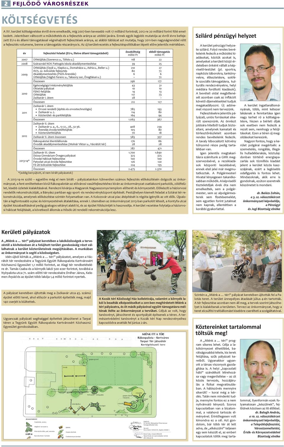 Ennek egyik legjobb mutatója az évről évre befejezett EU-s és állami támogatással végrehajtott fejlesztések aránya, az alábbi táblázat azt mutatja, hogy 2011-ben nagyságrenddel nőtt a fejlesztés