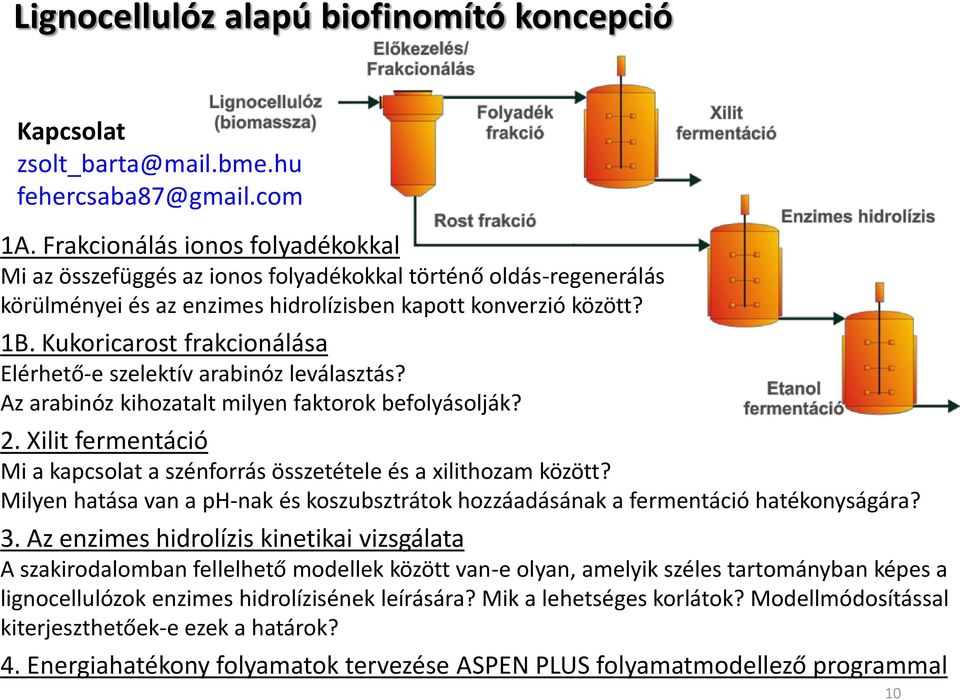 Kukoricarost frakcionálása Elérhető-e szelektív arabinóz leválasztás? Az arabinóz kihozatalt milyen faktorok befolyásolják? 2.