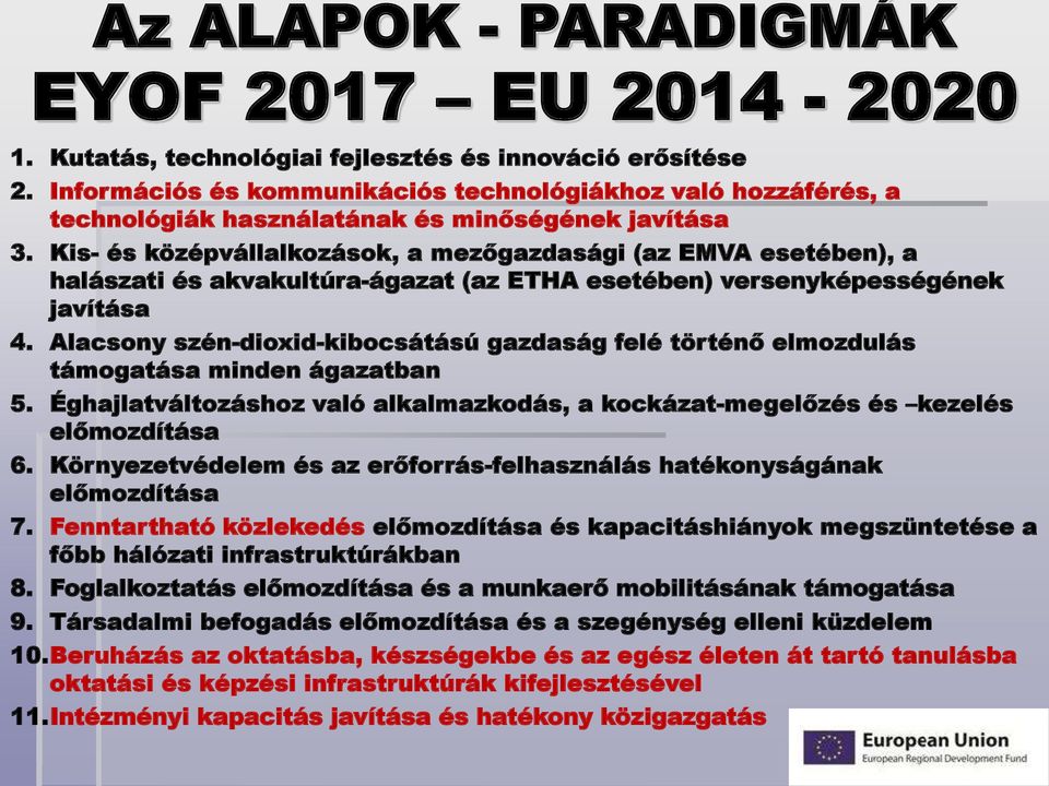 Kis- és középvállalkozások, a mezőgazdasági (az EMVA esetében), a halászati és akvakultúra-ágazat (az ETHA esetében) versenyképességének javítása 4.