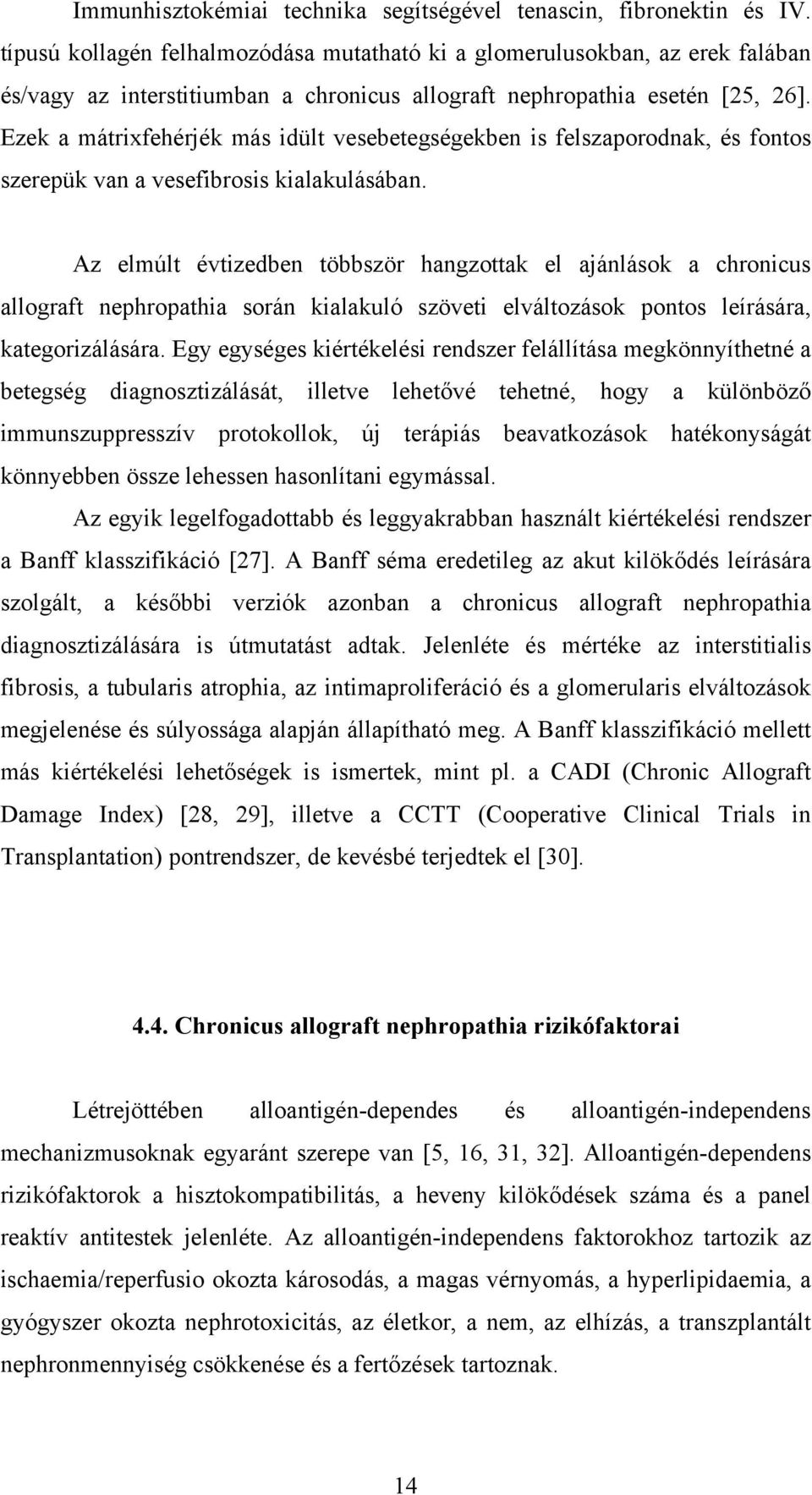 Ezek a mátrixfehérjék más idült vesebetegségekben is felszaporodnak, és fontos szerepük van a vesefibrosis kialakulásában.