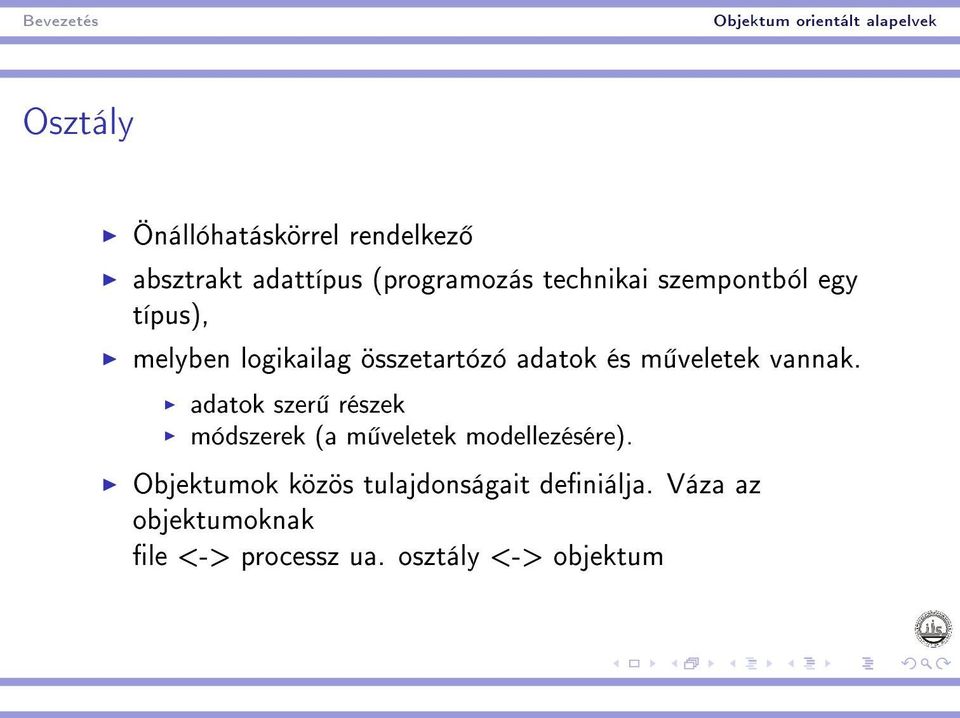 vannak. adatok szer részek módszerek (a m veletek modellezésére).