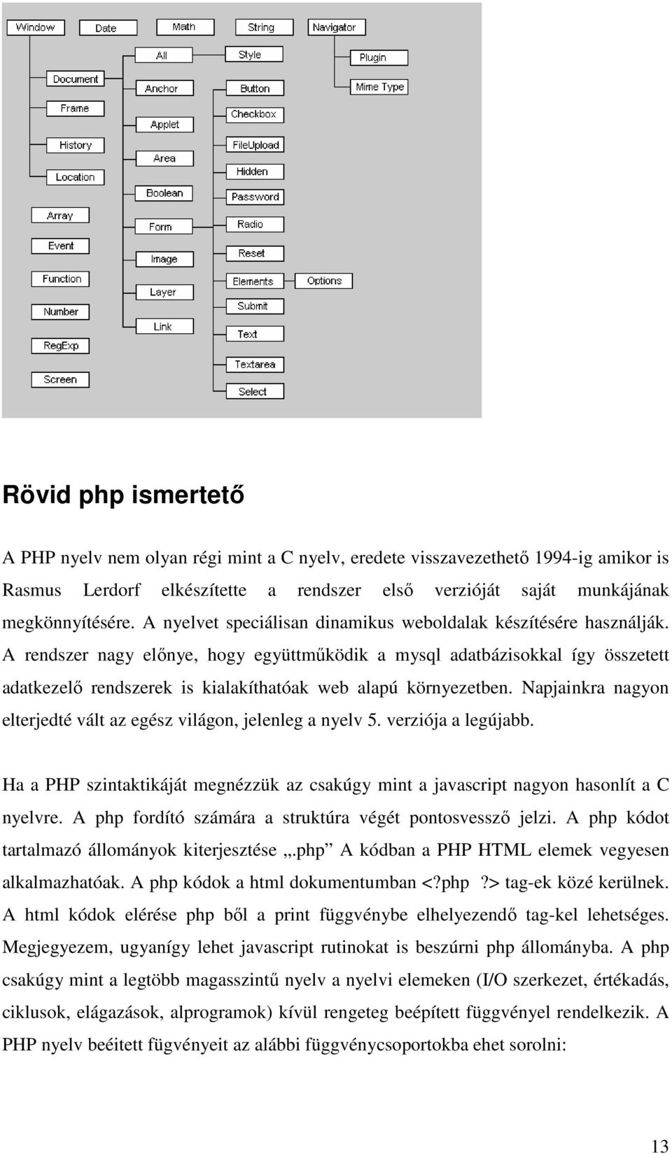 A rendszer nagy elınye, hogy együttmőködik a mysql adatbázisokkal így összetett adatkezelı rendszerek is kialakíthatóak web alapú környezetben.