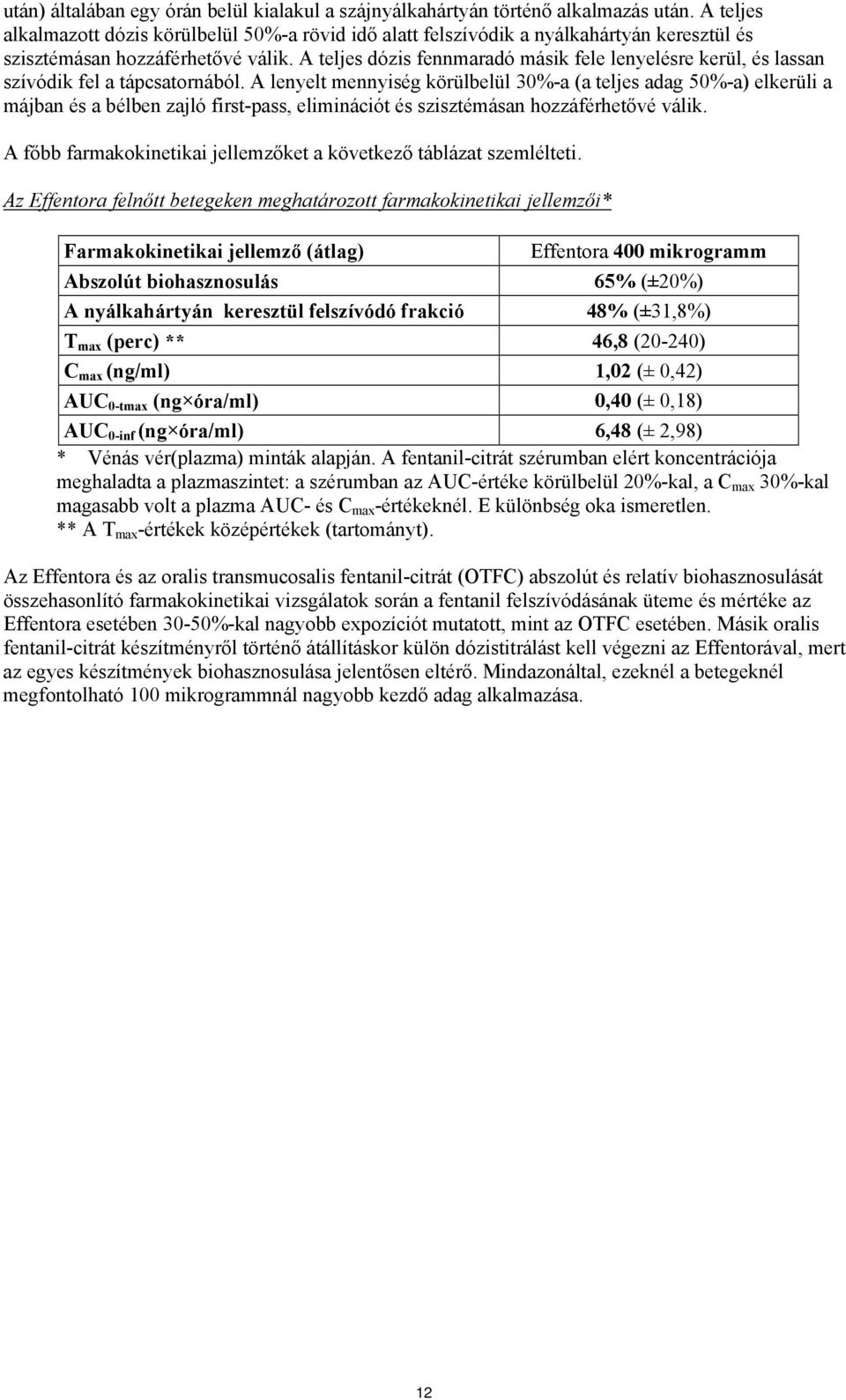 A teljes dózis fennmaradó másik fele lenyelésre kerül, és lassan szívódik fel a tápcsatornából.