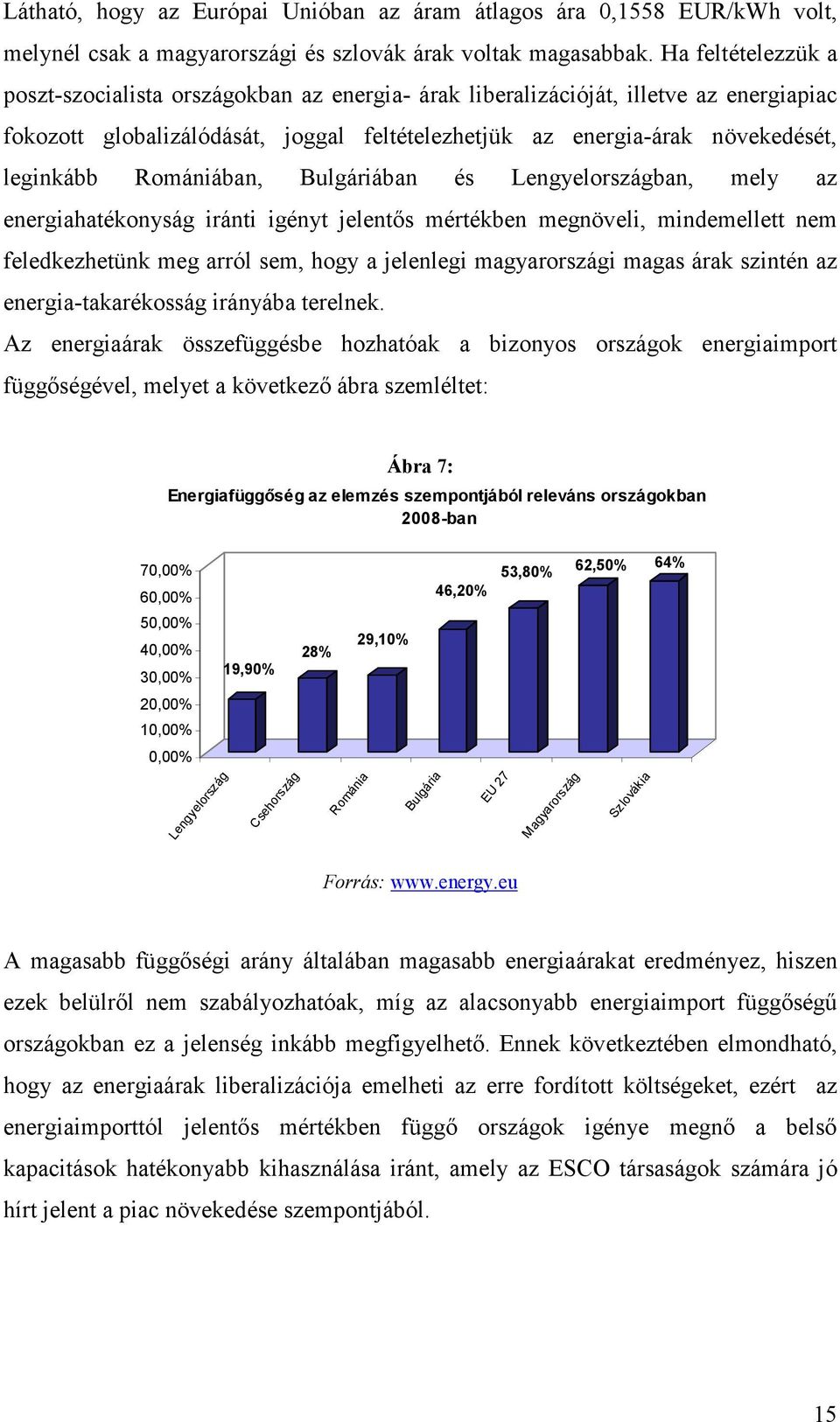 Romániában, Bulgáriában és Lengyelországban, mely az energiahatékonyság iránti igényt jelentős mértékben megnöveli, mindemellett nem feledkezhetünk meg arról sem, hogy a jelenlegi magyarországi magas