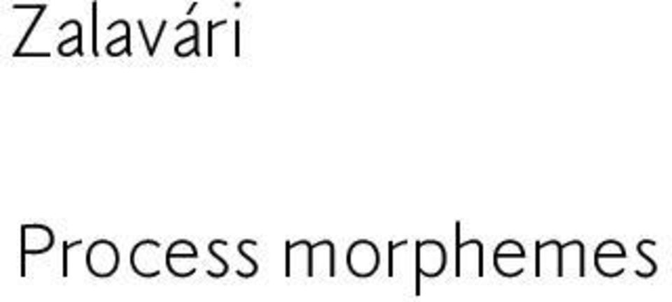 morphemes