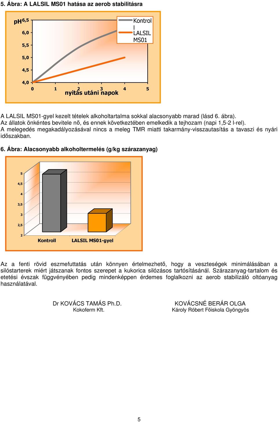 A melegedés megakadályozásával nincs a meleg TMR miatti takarmány-visszautasítás a tavaszi és nyári időszakban. 6.