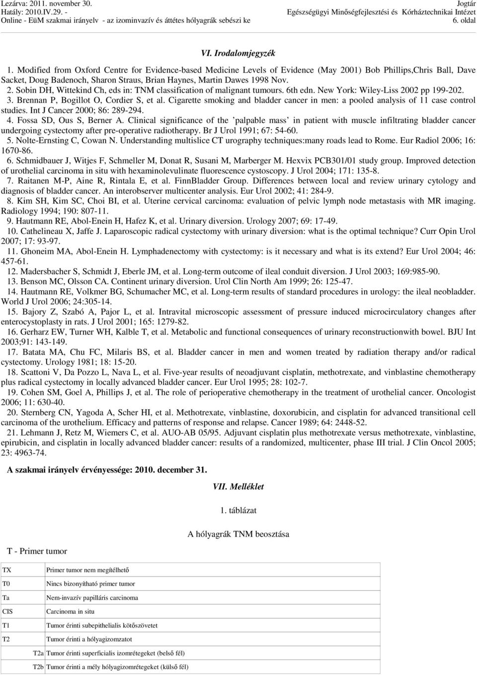 6th edn. New York: Wiley-Liss 2002 pp 199-202. 3. Brennan P, Bogillot O, Cordier S, et al. Cigarette smoking and bladder cancer in men: a pooled analysis of 11 case control studies.