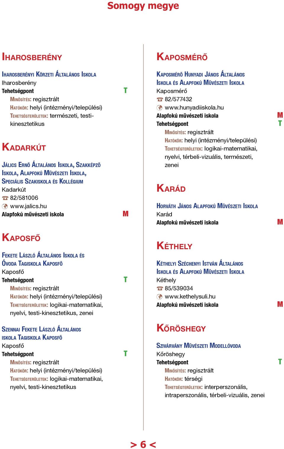 hu ehetségpont inősítés: regisztrált ehetségterületek: logikai-matematikai, nyelvi, térbeli-vizuális, természeti, zenei peciális zakiskola és Kollégium Kadarkút 82/581006 www.jalics.