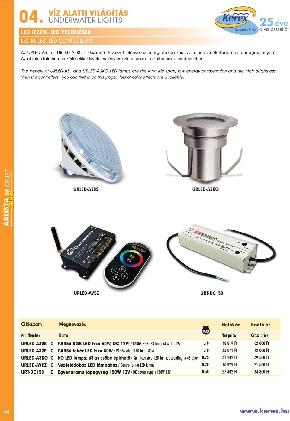 . and URLED-A3KO LED lamps are the long life span, low energy consumption and the high brightness. With the controllers, you can find in on this page, lots of color effects are available.