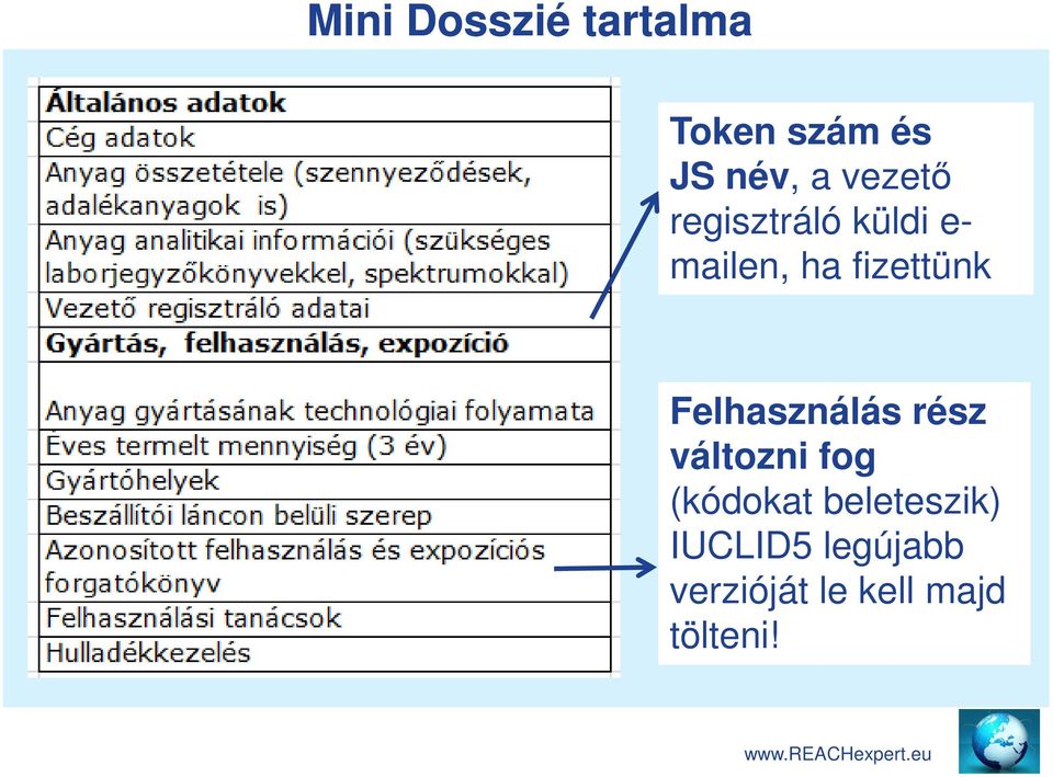 Felhasználás rész változni fog (kódokat