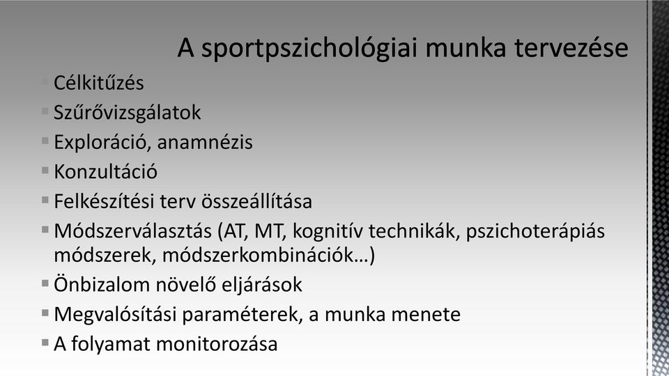 technikák, pszichoterápiás módszerek, módszerkombinációk ) Önbizalom