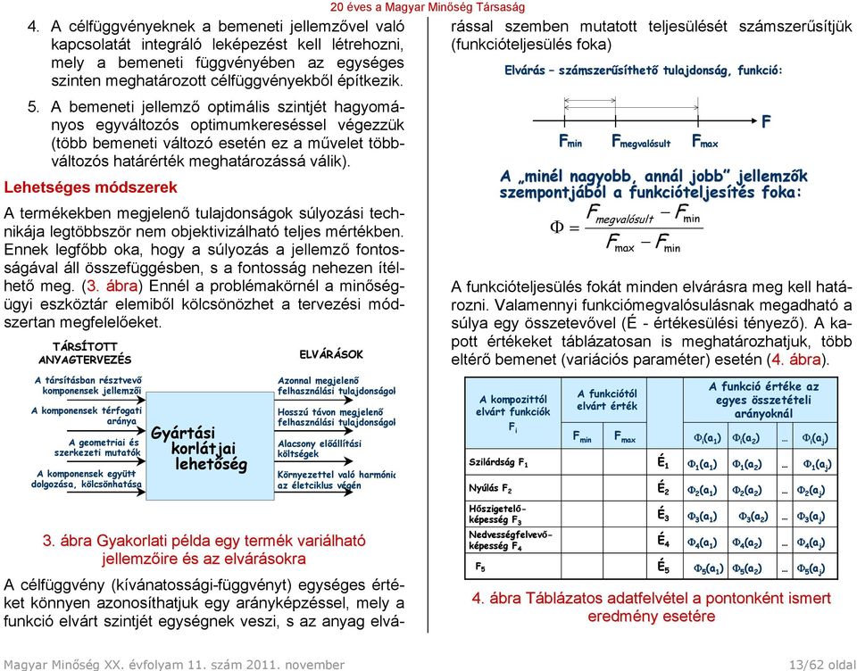 A bemeneti jellemző optimális szintjét hagyományos egyváltozós optimumkereséssel végezzük (több bemeneti változó esetén ez a művelet többváltozós határérték meghatározássá válik).