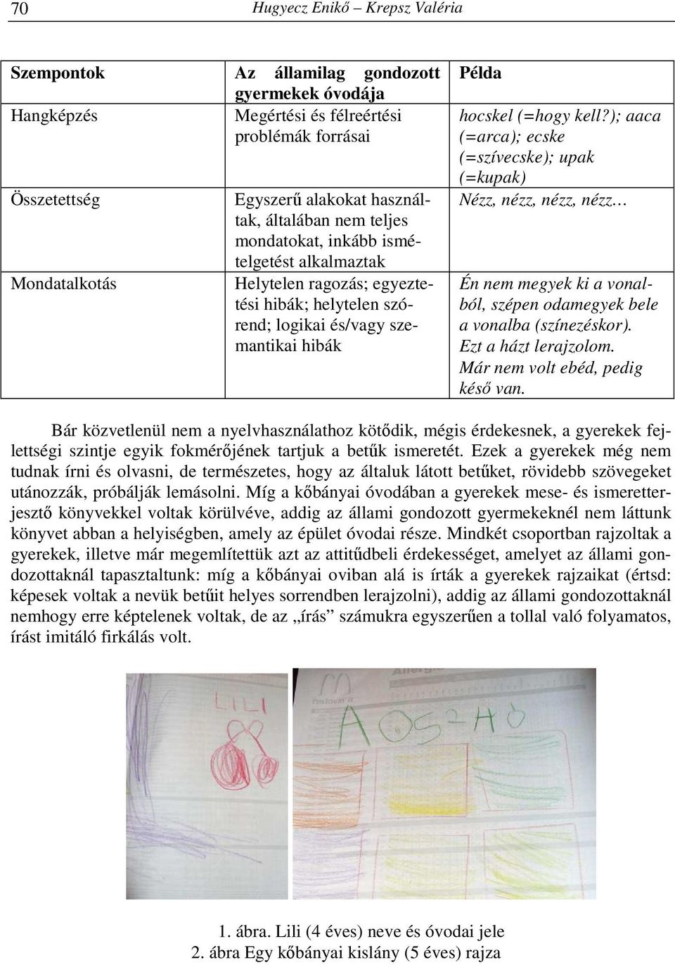 ); aaca (=arca); ecske (=szívecske); upak (=kupak) Nézz, nézz, nézz, nézz Én nem megyek ki a vonalból, szépen odamegyek bele a vonalba (színezéskor). Ezt a házt lerajzolom.