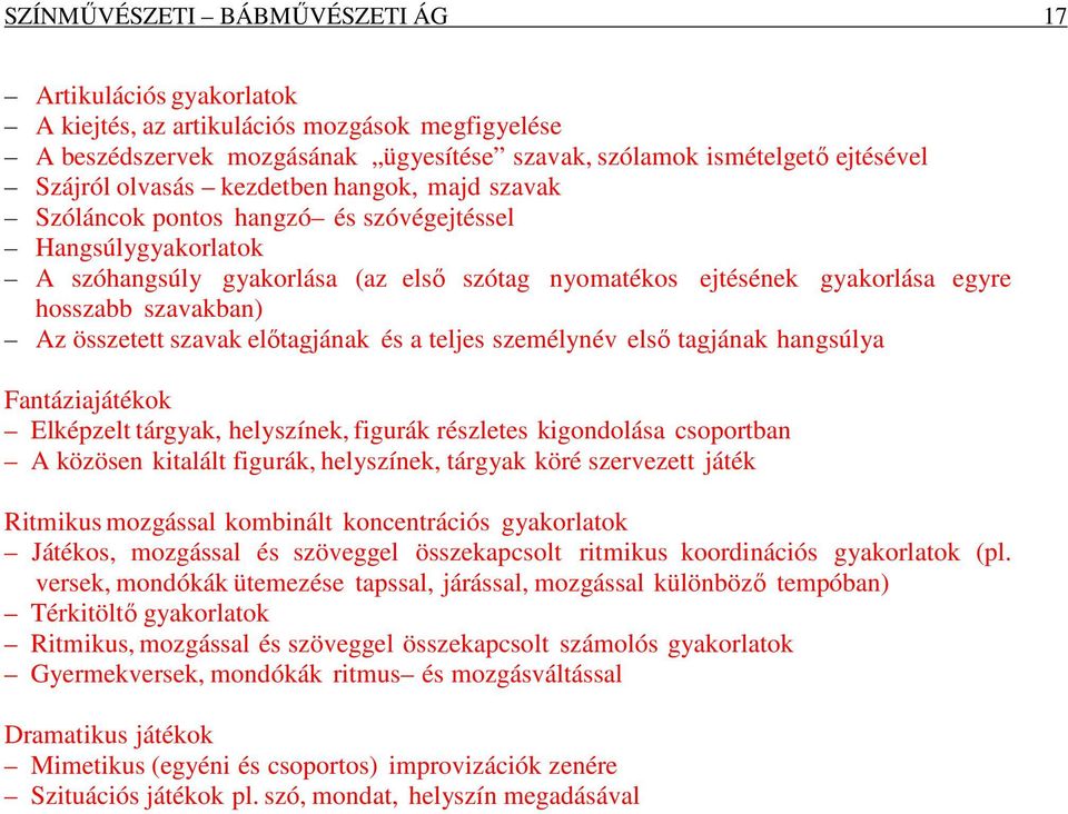 összetett szavak előtagjának és a teljes személynév első tagjának hangsúlya Fantáziajátékok Elképzelt tárgyak, helyszínek, figurák részletes kigondolása csoportban A közösen kitalált figurák,