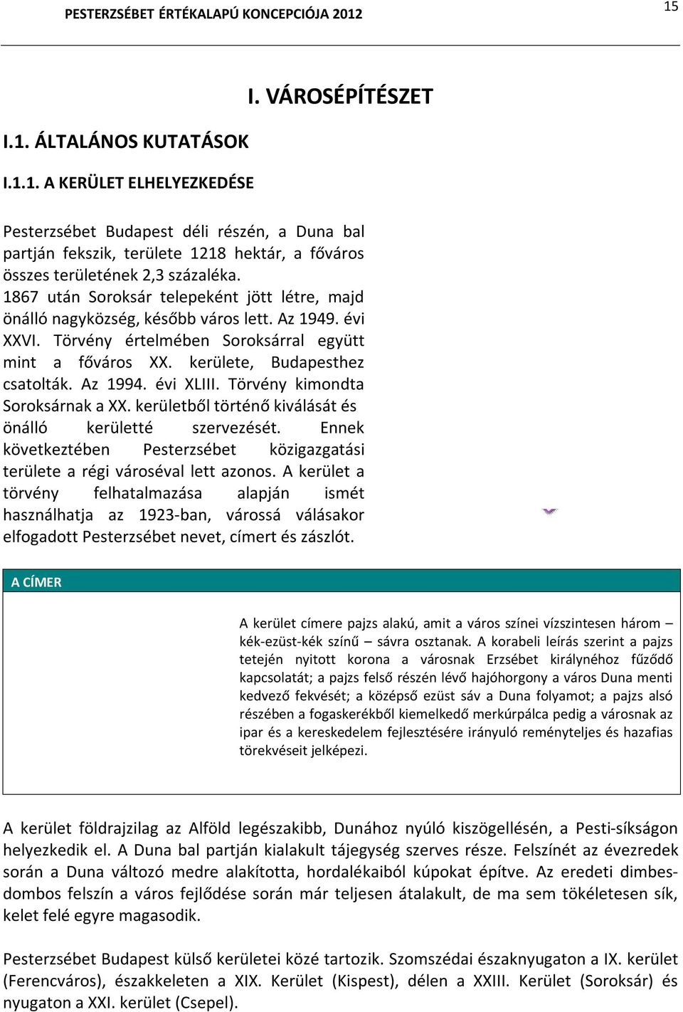 1867 után Soroksár telepeként jött létre, majd önálló nagyközség, később város lett. Az 1949. évi XXVI. Törvény értelmében Soroksárral együtt mint a főváros XX. kerülete, Budapesthez csatolták.