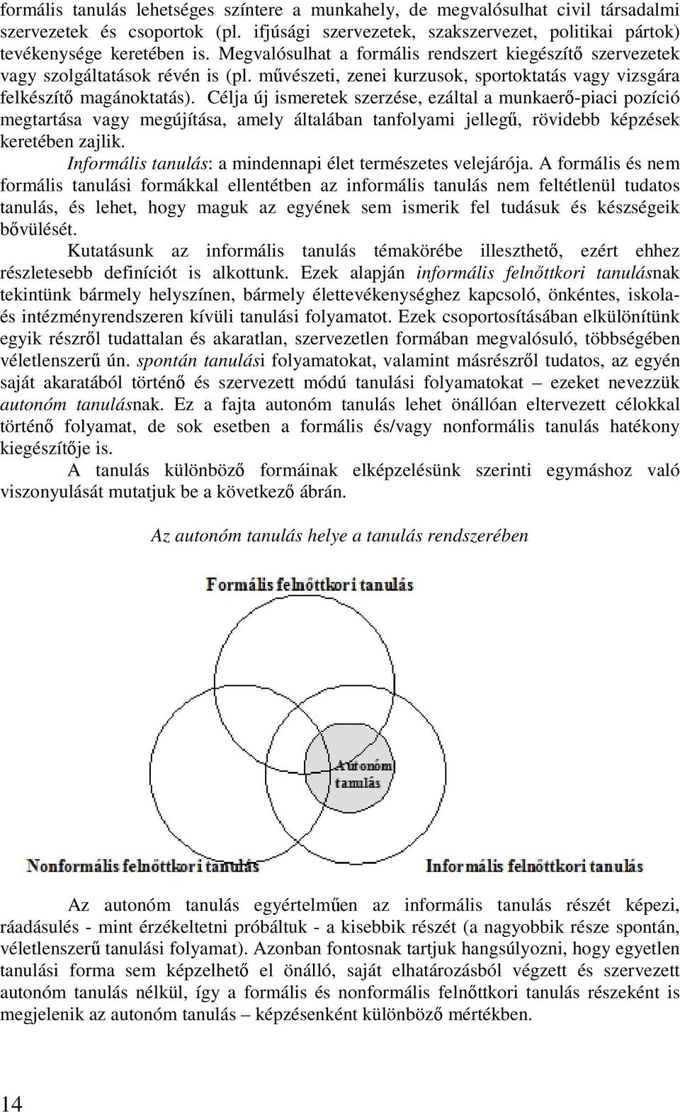 Célja új ismeretek szerzése, ezáltal a munkaerő-piaci pozíció megtartása vagy megújítása, amely általában tanfolyami jellegű, rövidebb képzések keretében zajlik.