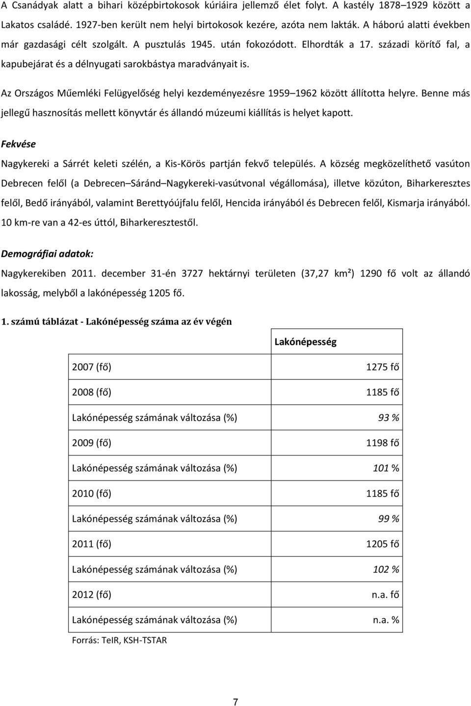 Az Országos Műemléki Felügyelőség helyi kezdeményezésre 1959 1962 között állította helyre. Benne más jellegű hasznosítás mellett könyvtár és állandó múzeumi kiállítás is helyet kapott.