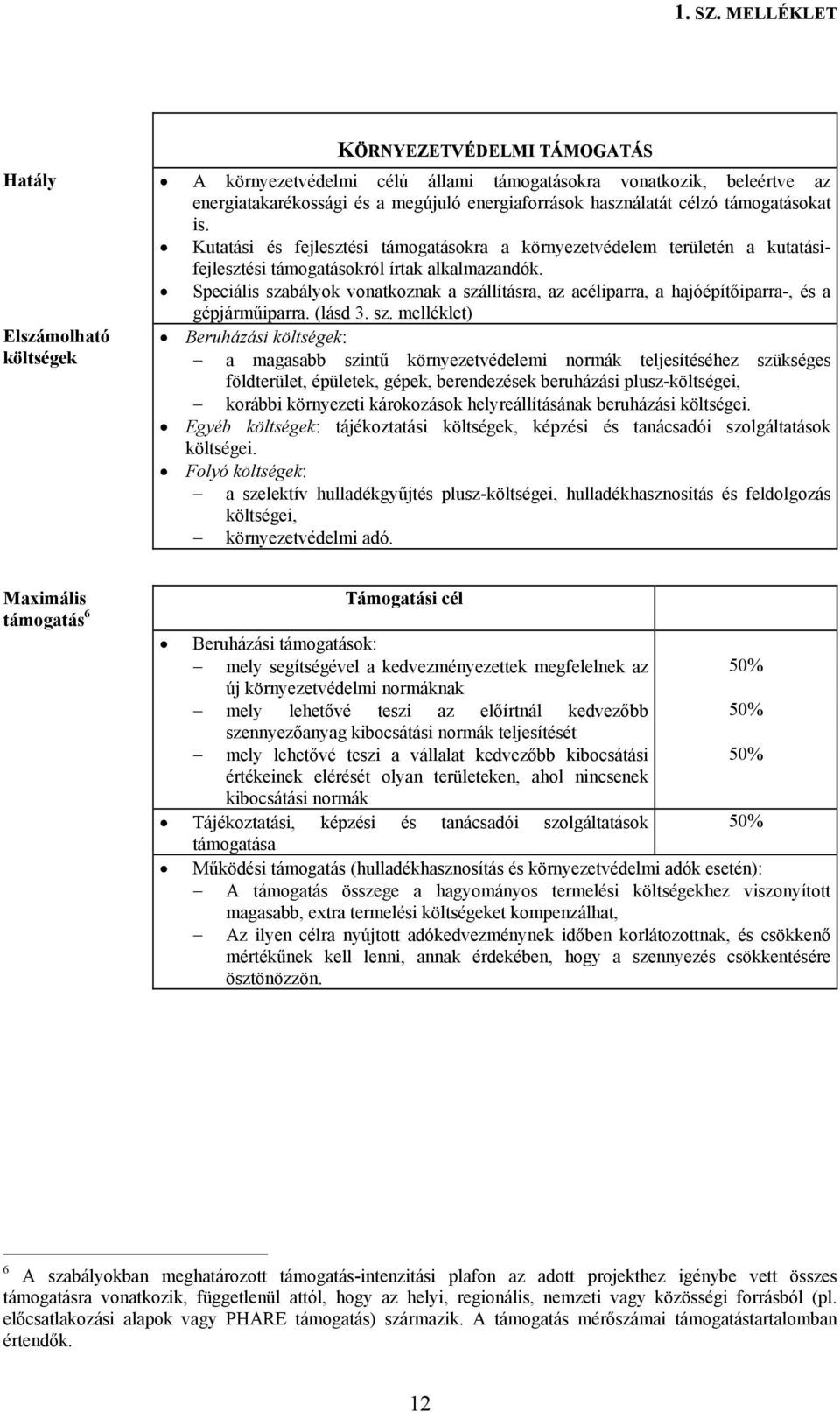 Kutatási és fejlesztési támogatásokra a környezetvédelem területén a kutatásifejlesztési támogatásokról írtak alkalmazandók.