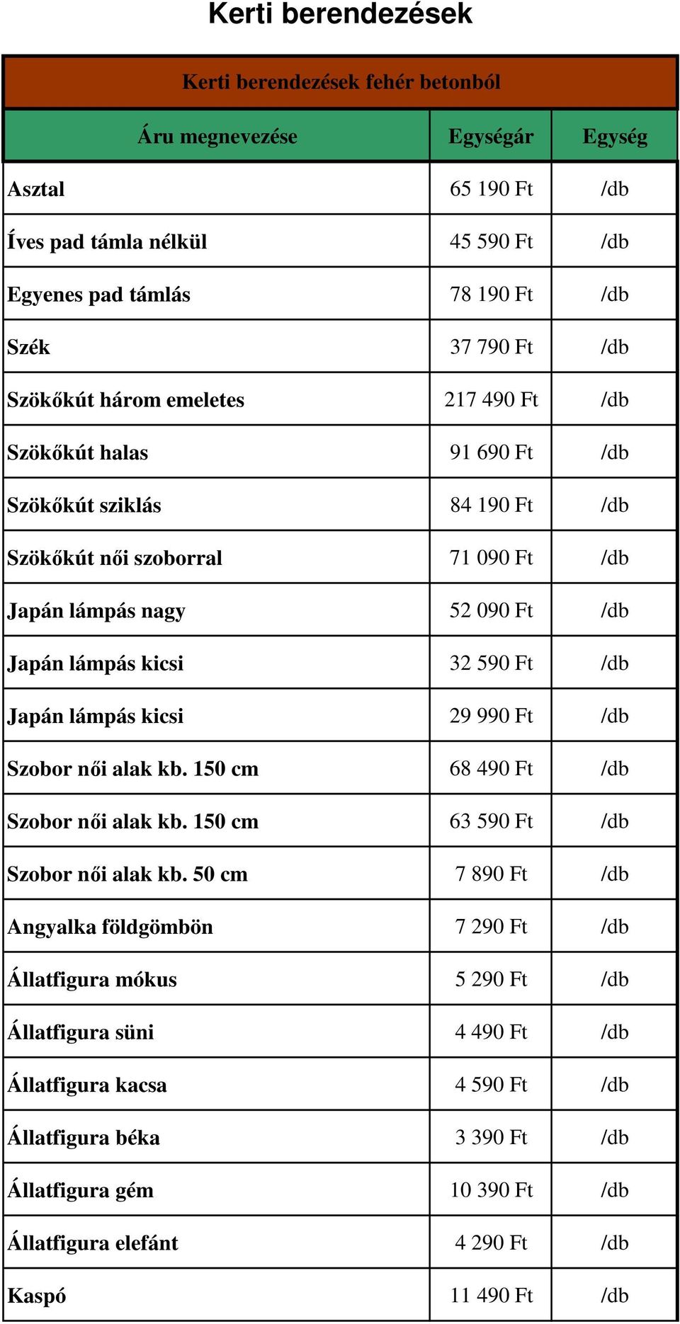 990 Ft /db Szobor női alak kb. 150 cm 68 490 Ft /db Szobor női alak kb. 150 cm 63 590 Ft /db Szobor női alak kb.