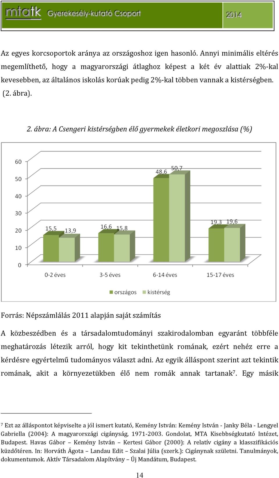 akal kevesebben,azáltalánosiskoláskorúakpedig2%akaltöbbenvannakakistérségben. (2.ábra). 2.