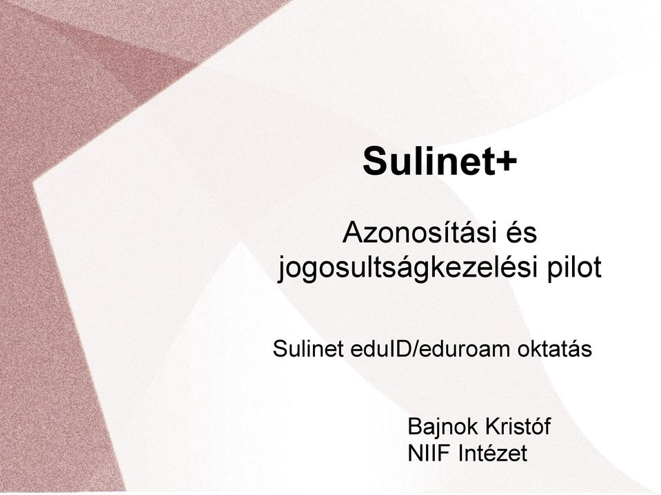 Sulinet eduid/eduroam