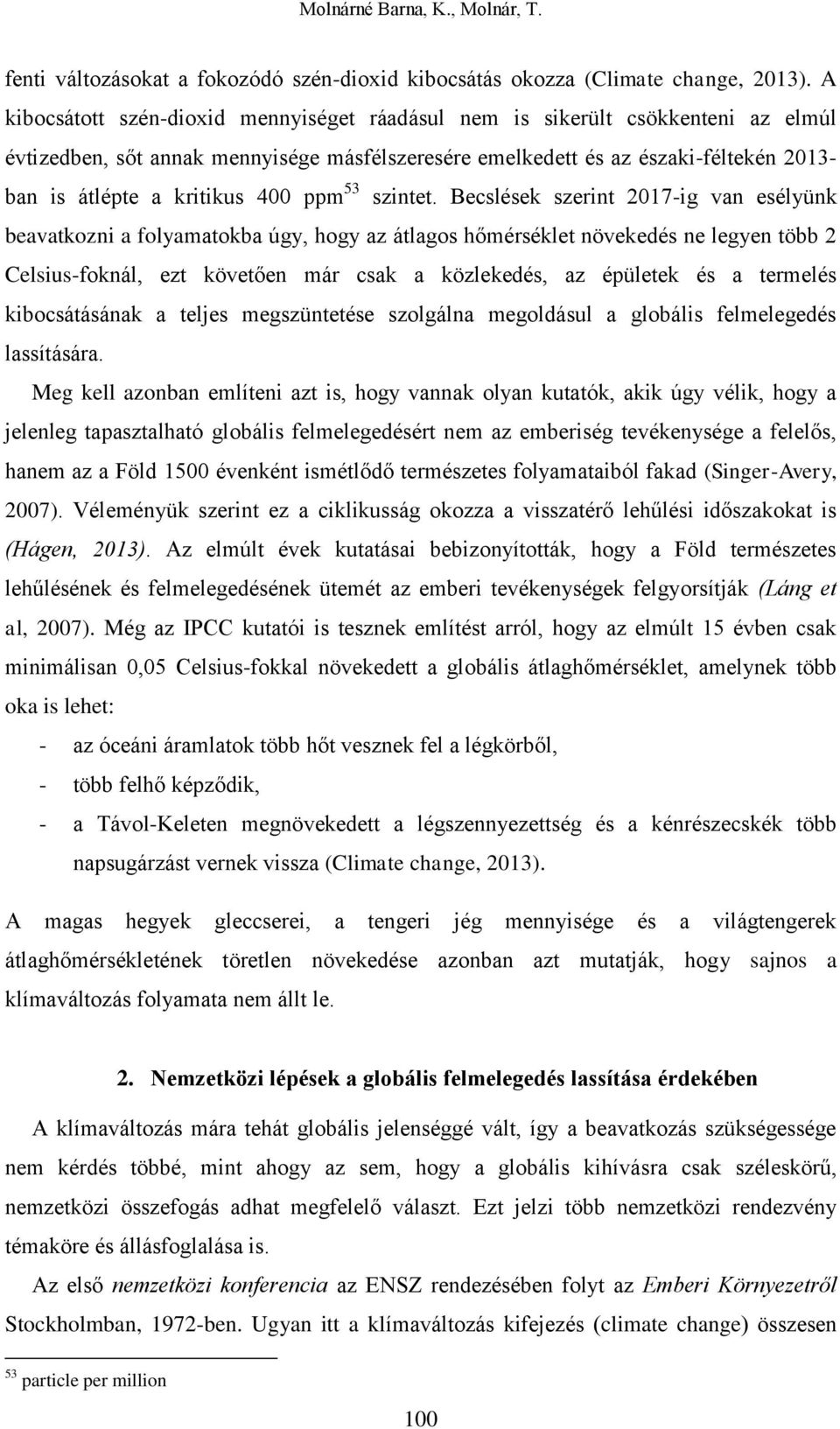 400 ppm 53 szintet.