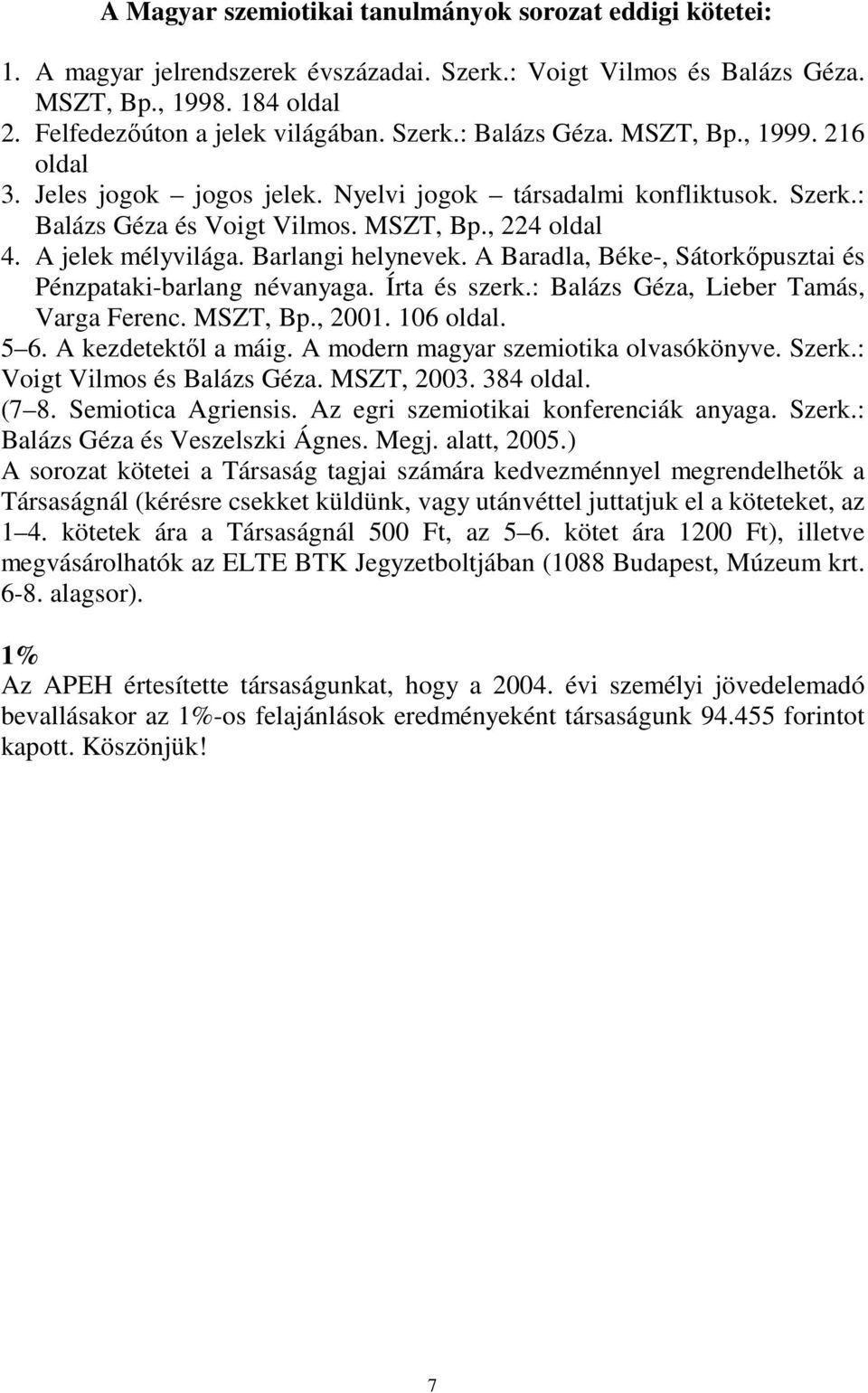 Barlangi helynevek. A Baradla, Béke-, Sátorkőpusztai és Pénzpataki-barlang névanyaga. Írta és szerk.: Balázs Géza, Lieber Tamás, Varga Ferenc. MSZT, Bp., 2001. 106 oldal. 5 6. A kezdetektől a máig.