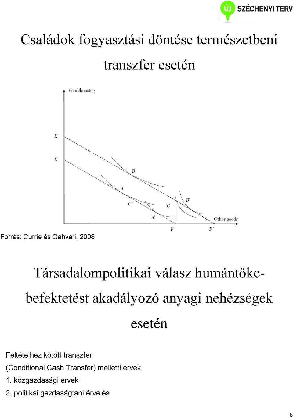 anyagi nehézségek esetén Feltételhez kötött transzfer (Conditional Cash