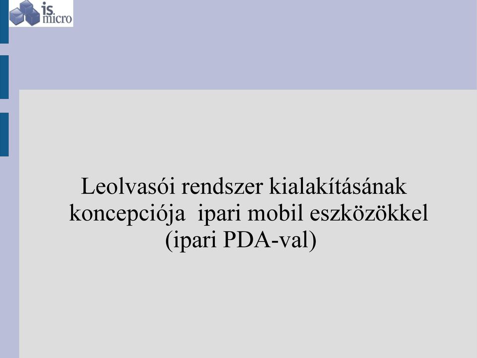 koncepciója ipari