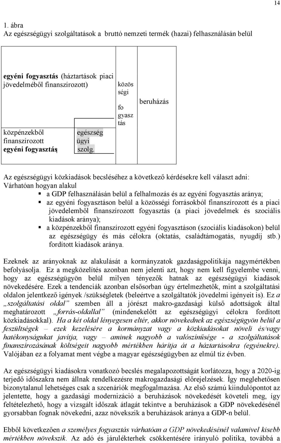 közös ségi fo gyasz tás beruházás Az egészségügyi közkiadások becsléséhez a következő kérdésekre kell választ adni: Várhatóan hogyan alakul a GDP felhasználásán belül a felhalmozás és az egyéni