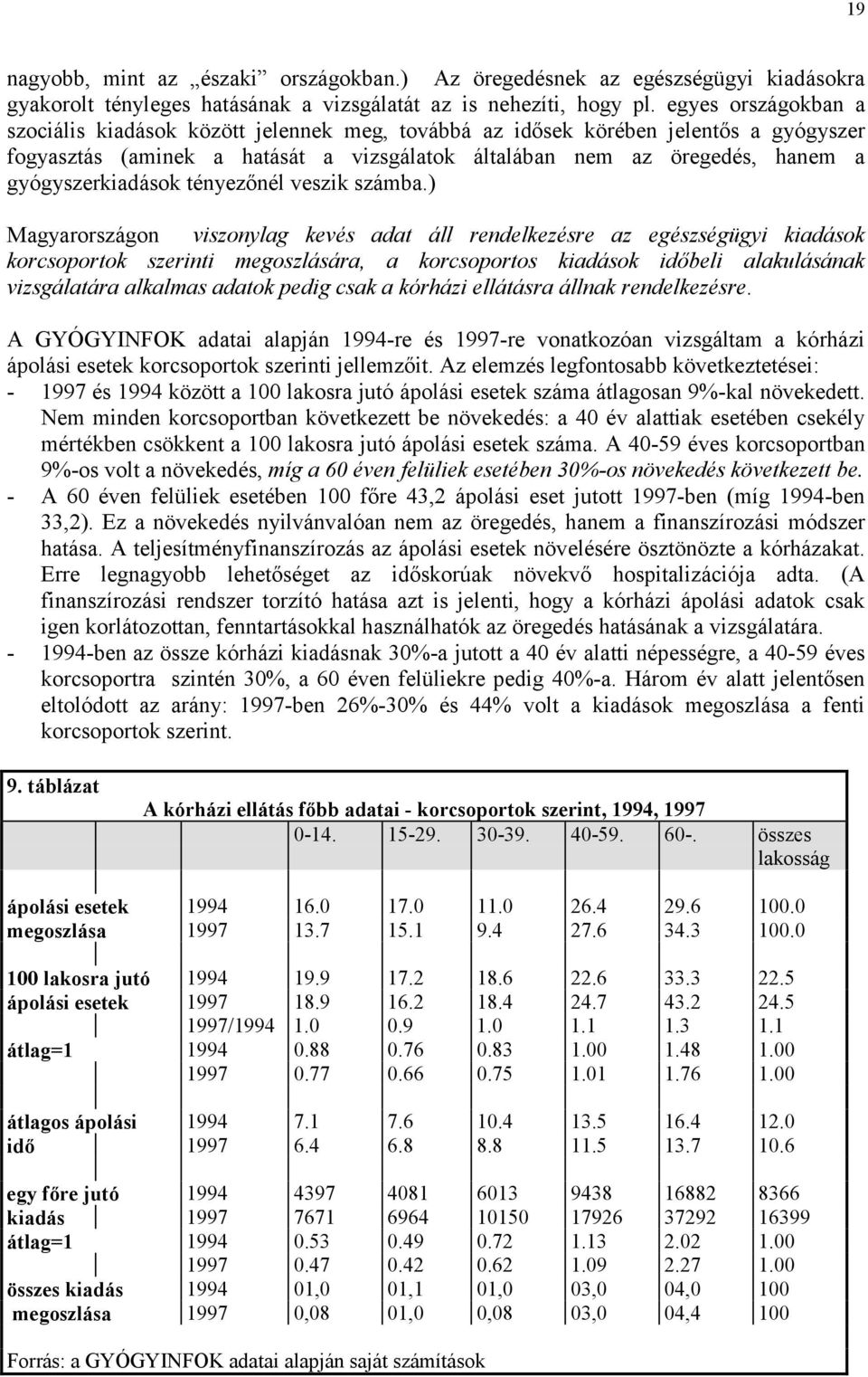 gyógyszerkiadások tényezőnél veszik számba.